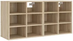 vidaXL Παπουτσοθήκη 2 τεμ. Sonoma Δρυς 52,5 x 30 x 50 εκ. N/A Καφέ