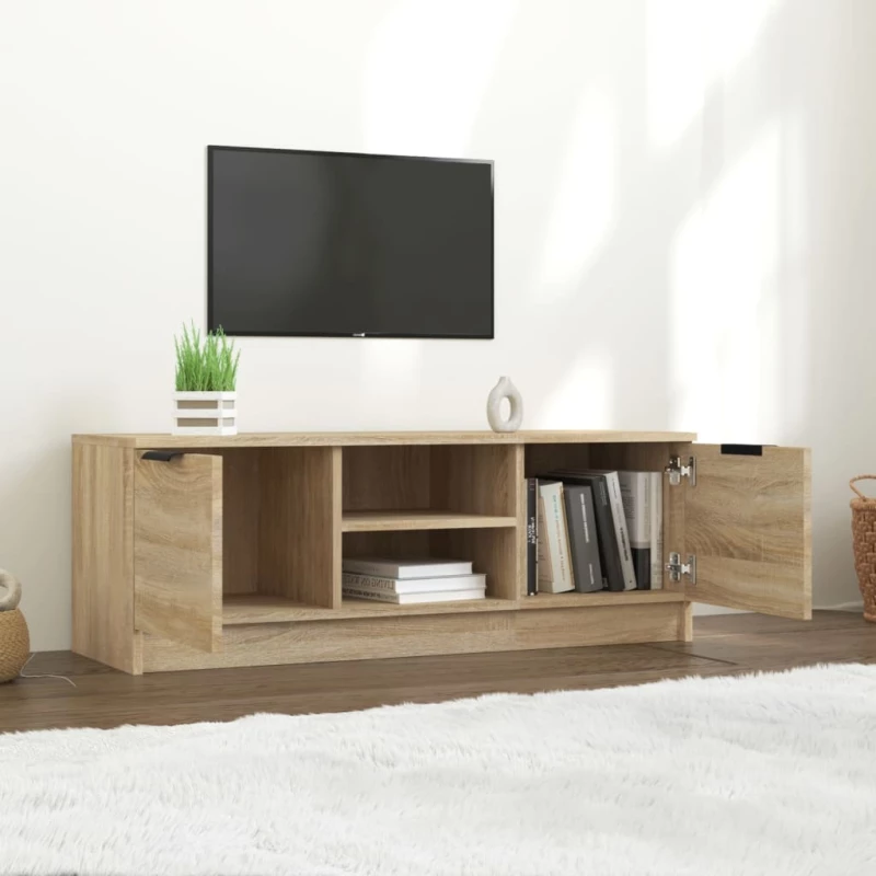 vidaXL Έπιπλο Τηλεόρασης Sonoma Δρυς 102x35x36,5εκ. Επεξεργασμένο Ξύλο N/A Καφέ