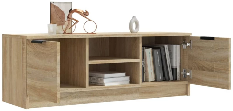 vidaXL Έπιπλο Τηλεόρασης Sonoma Δρυς 102x35x36,5εκ. Επεξεργασμένο Ξύλο N/A Καφέ