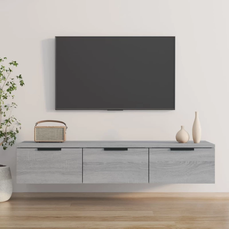 vidaXL Ντουλάπι Τοίχου Γκρι Sonoma102x30x20εκ. Επεξεργασμένο Ξύλο N/A Γκρι