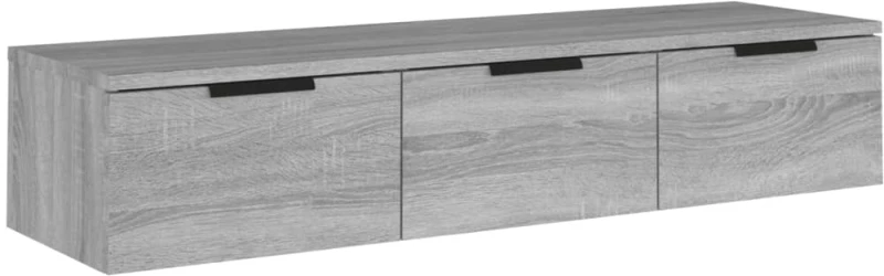 vidaXL Ντουλάπι Τοίχου Γκρι Sonoma102x30x20εκ. Επεξεργασμένο Ξύλο N/A Γκρι