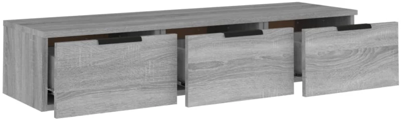 vidaXL Ντουλάπι Τοίχου Γκρι Sonoma102x30x20εκ. Επεξεργασμένο Ξύλο N/A Γκρι