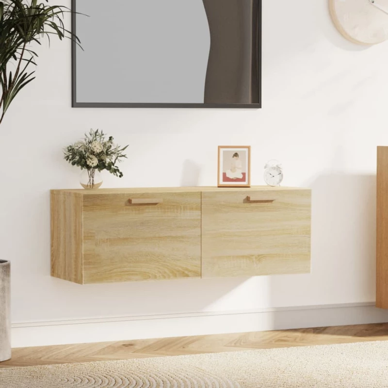vidaXL Ντουλάπι Τοίχου Sonoma Δρυς 100x36,5x35 εκ. Επεξεργασμένο Ξύλο N/A Καφέ