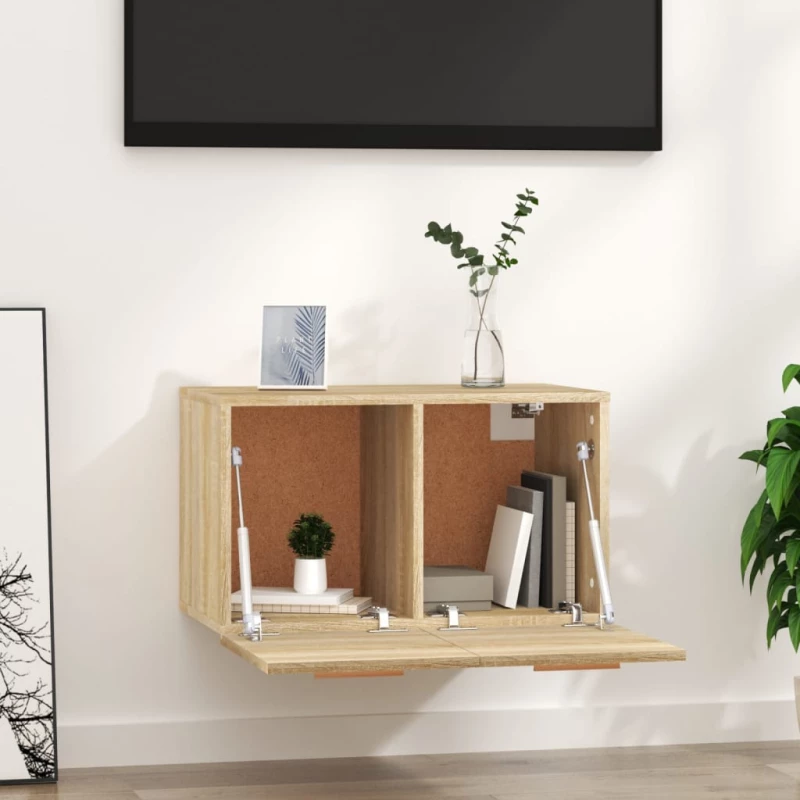 vidaXL Ντουλάπι Τοίχου Sonoma Δρυς 60x36,5x35 εκ. Επεξεργασμένο Ξύλο N/A Καφέ