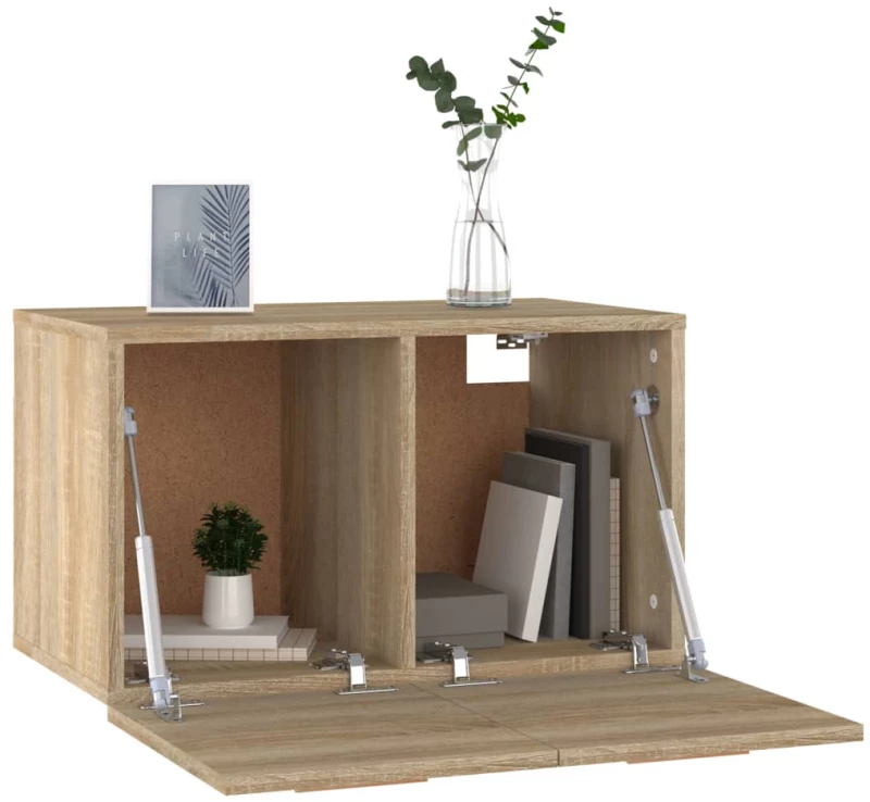 vidaXL Ντουλάπι Τοίχου Sonoma Δρυς 60x36,5x35 εκ. Επεξεργασμένο Ξύλο N/A Καφέ