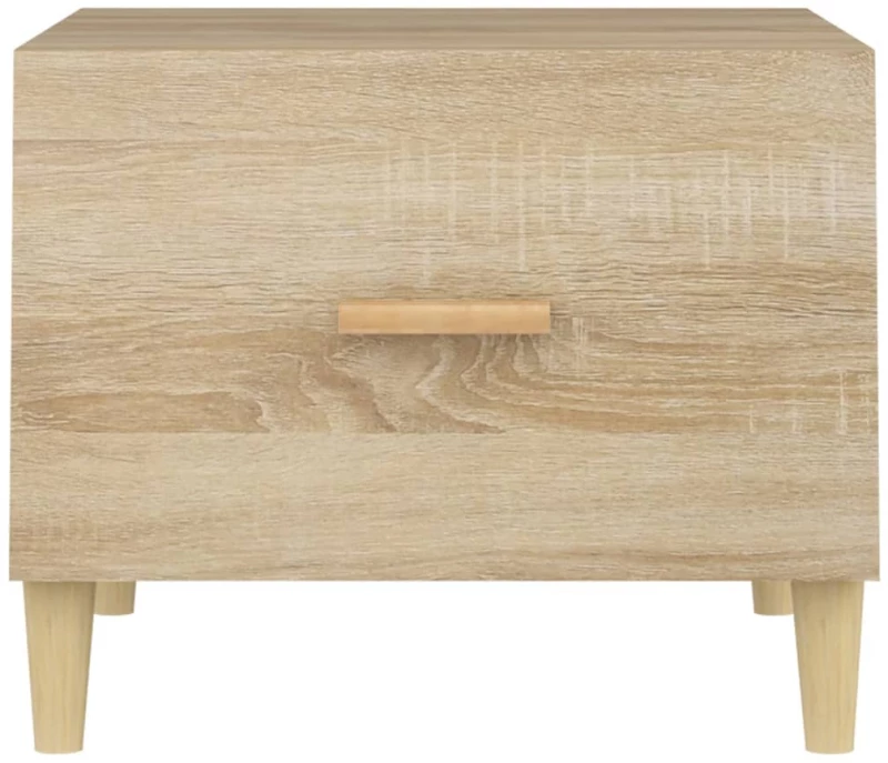 vidaXL Τραπεζάκια Σαλονιού 2 τεμ Sonoma Δρυς 50x50x40 εκ Επεξ. Ξύλο N/A Καφέ