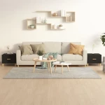 vidaXL Τραπεζάκια Σαλονιού 2 τεμ. Μαύρα 50x50x40 εκ. Επεξεργ. Ξύλο N/A Μαύρο