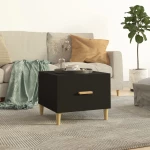 vidaXL Τραπεζάκια Σαλονιού 2 τεμ. Μαύρα 50x50x40 εκ. Επεξεργ. Ξύλο N/A Μαύρο