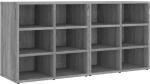 vidaXL Παπουτσοθήκη 2 τεμ. Γκρι Sonoma 52,5 x 30 x 50 εκ. N/A Γκρι