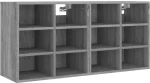 vidaXL Παπουτσοθήκη 2 τεμ. Γκρι Sonoma 52,5 x 30 x 50 εκ. N/A Γκρι
