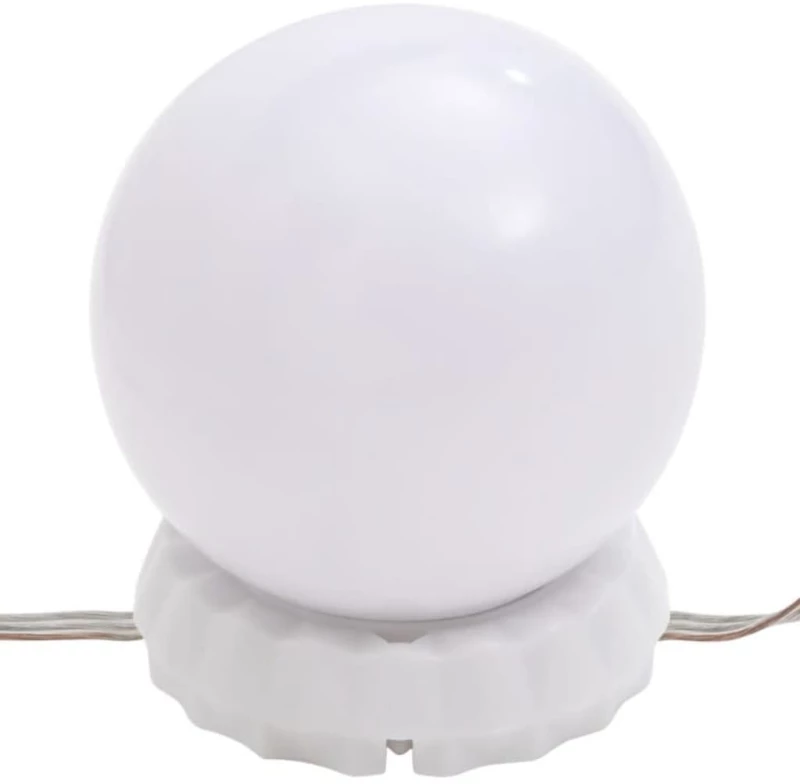 vidaXL Μπουντουάρ με LED Καφέ Δρυς 86,5x35x136 εκ. N/A Καφέ