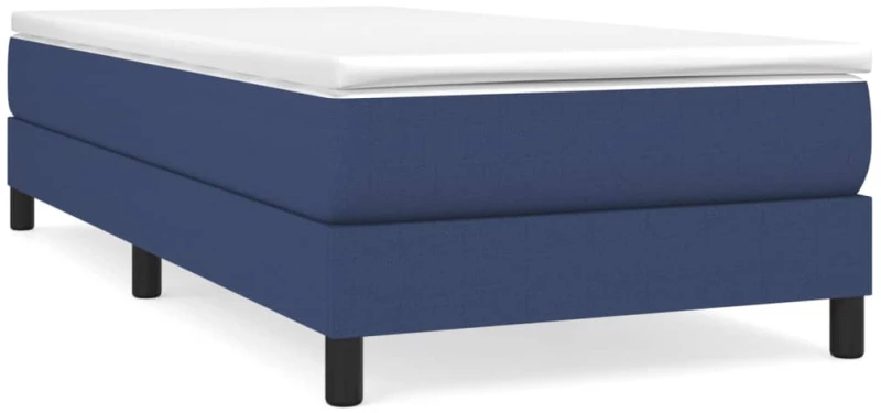 vidaXL Πλαίσιο Κρεβατιού Boxspring Μπλε 90 x 200 εκ. Υφασμάτινο 90 x 200 cm Μπλε