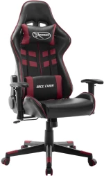 vidaXL Καρέκλα Gaming Μαύρο / Μπορντό από Συνθετικό Δέρμα  Πολύχρωμο