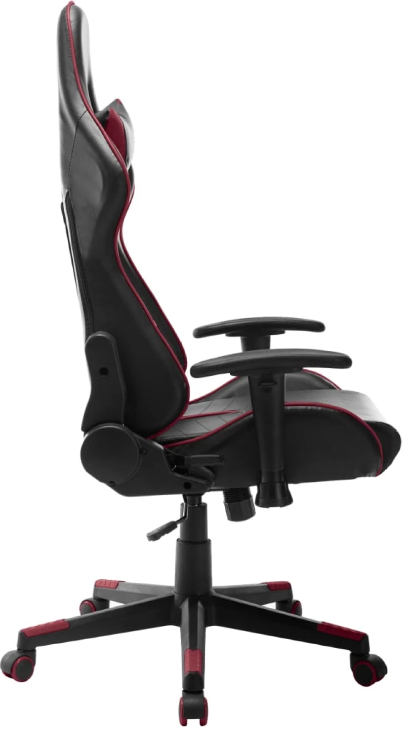 vidaXL Καρέκλα Gaming Μαύρο / Μπορντό από Συνθετικό Δέρμα  Πολύχρωμο