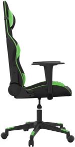 vidaXL Καρέκλα Gaming Μαύρο/πράσινο από Συνθετικό Δέρμα  Μαύρο