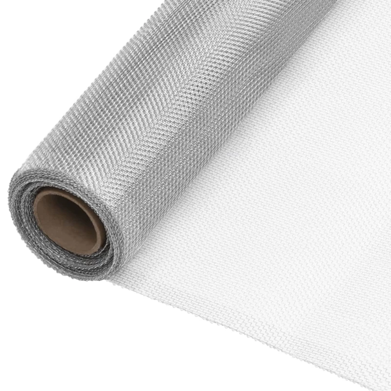 vidaXL Πλέγμα / Σήτα Ασημί 112 x 2000 εκ. Αλουμινίου 112 x 2000 cm Ασήμι