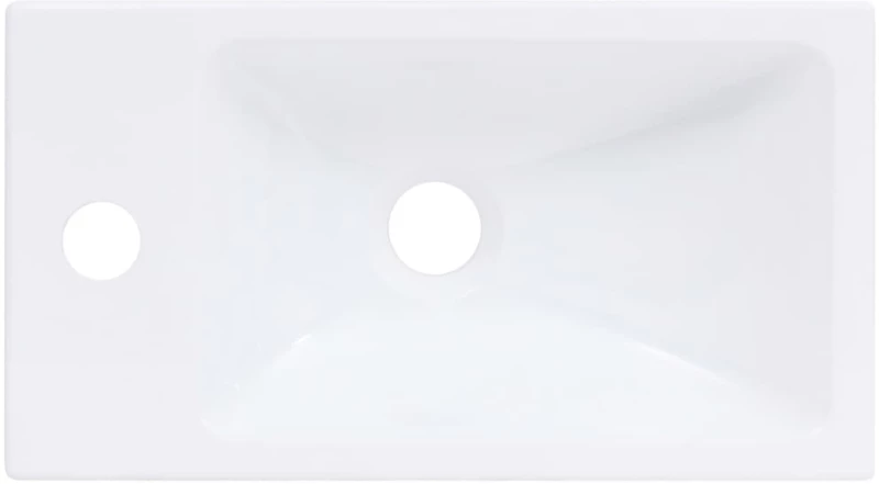 vidaXL Νιπτήρας Λευκός 400 x 220 x 90 χιλ. από SMC  Λευκό
