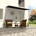 vidaXL Τέντα Συρόμενη Ανθρακί 250 x 150 εκ. 250 x 150 cm Ανθρακί