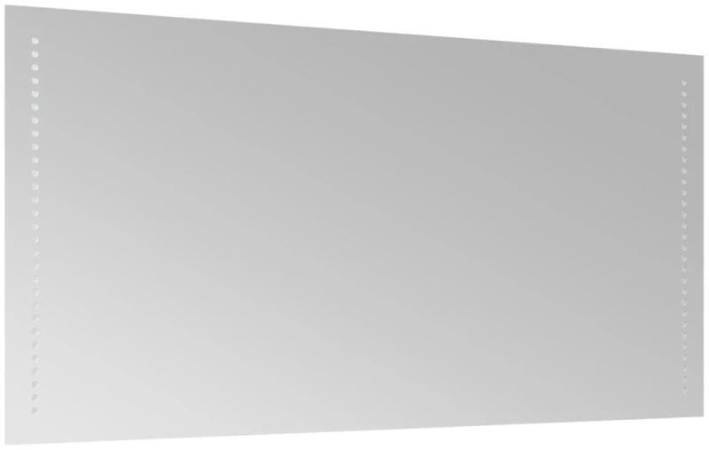 vidaXL Καθρέφτης Μπάνιου με LED 100x50 εκ. 100 x 50 cm Διαφανές