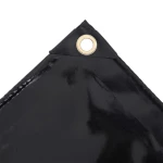 vidaXL Μουσαμάς Μαύρος 650 γρ./μ.² 3,5 x 2,5 μ. 3.5 x 2.5 m Μαύρο