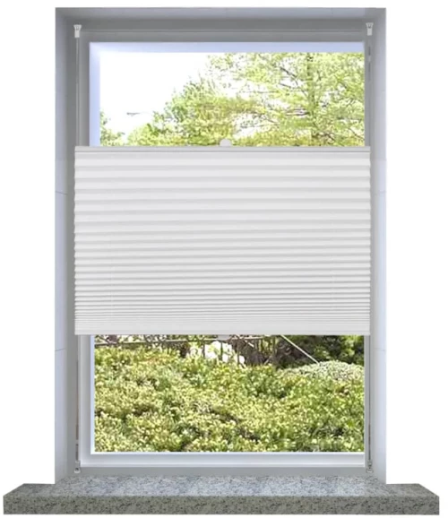 Πλισέ στόρι σκίασης 100x100cm Λευκό 100 x 100 cm Λευκό