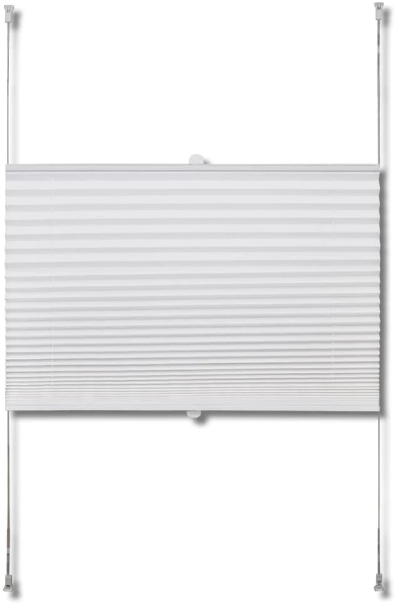 Πλισέ στόρι σκίασης 100x100cm Λευκό 100 x 100 cm Λευκό