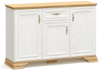 Μπουφές Jaden pakoworld golden oak-λευκό antique 137,5x39x88,5εκ