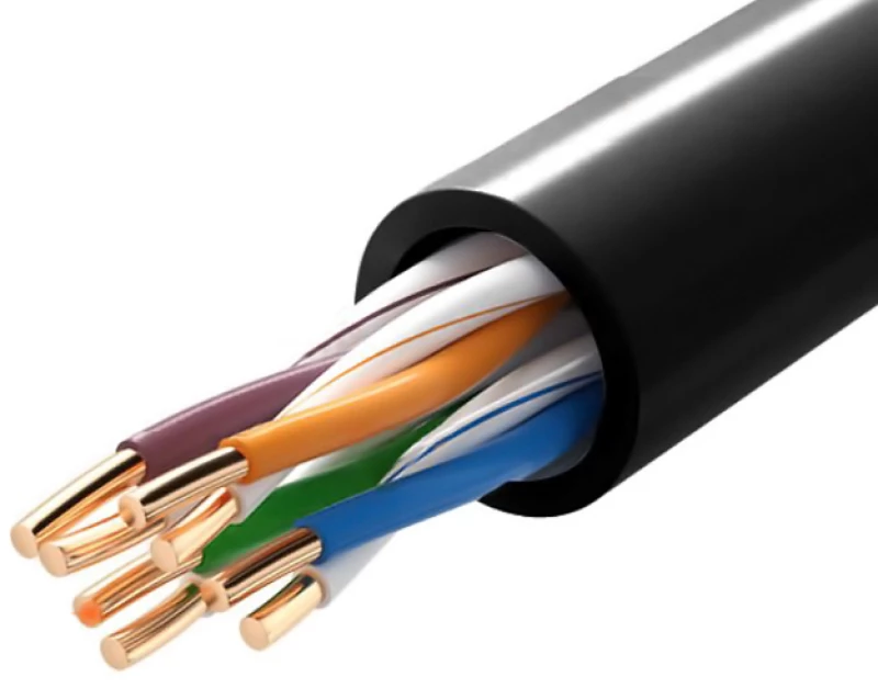 POWERTECH καλώδιο U/UTP Cat 5e CAB-N290, CCA 26AWG, PVC, 305m, μαύρο