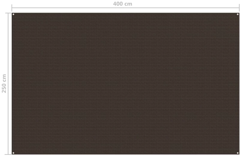 vidaXL Χαλί Σκηνής Καφέ 250 x 400 εκ. 250 x 400 cm