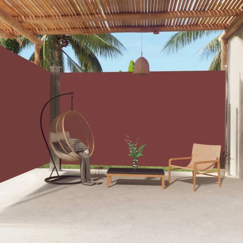 vidaXL Σκίαστρο Πλαϊνό Συρόμενο Καφέ 220 x 600 εκ. 220 x 600 cm Καφέ
