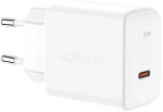 Φορτιστής Ταξιδίου Acefast A21 Fast Charging USB-C PD30W QC3.0/QC2.0 GaN Λευκός