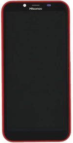 Γνήσια Οθόνη & Μηχανισμός Αφής Hisense F17 Κόκκινη με Πλαίσιο