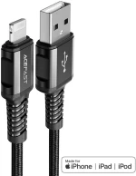 Καλώδιο σύνδεσης Acefast C1-02 USB-A σε Lightning Braided 2.4A Apple Certified MFI 1.2m Μαύρο