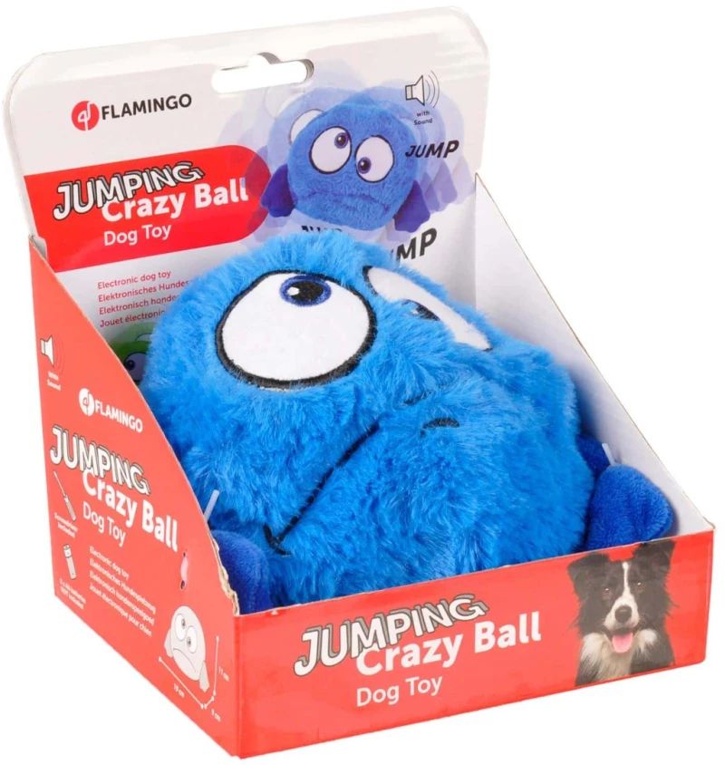 Παιχνίδι Σκύλου Flamingo Jumping Ball Blue 15x15x10cm