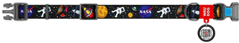 Περιλαίμιο WauDog Nasa Plastic 2,5x31-49cm με SmartID