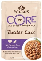 Wellness Core Tender Cuts Fillets Γαλοπούλα & Πάπια σε σάλτσα 24 x 85gr