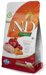 N&D CAT QUAIL PUMPKIN & POMEGRANATE NEUTERED 300gr