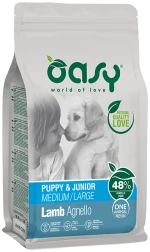 Oasy Dry Dog One Animal Protein Puppy & Junior Medium-Large Lamb 2,5kg