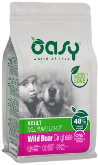 Oasy Dry Dog One Animal Protein Adult Medium - Large Wild Boar 2,5kg