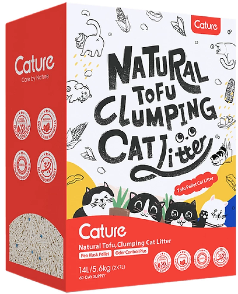 Αμμος - Πέλλετ Γάτας Cature Tofu Clumping 14lt (5,6kg)