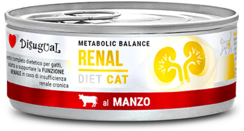 Κλινική Κονσέρβα Γάτας Disugual Diet Cat - Renal Beef Με Βοδινό 85gr