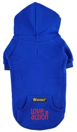 Φούτερ Σκύλου Cotton Hoodies με κουκούλα XSmall 20,5cm Μπλε