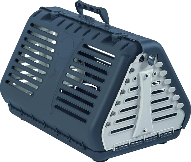 Κλουβί μεταφοράς Rotho MyPet Toby 42x53x40cm Γκρι ανοιχτό