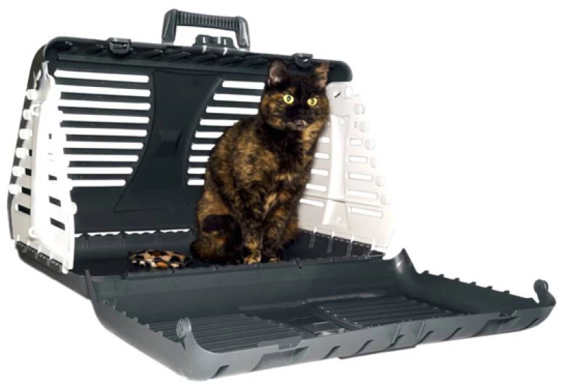 Κλουβί μεταφοράς Rotho MyPet Toby 42x53x40cm Γκρι ανοιχτό