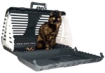 Κλουβί μεταφοράς Rotho MyPet Toby 42x53x40cm Γκρι ανοιχτό