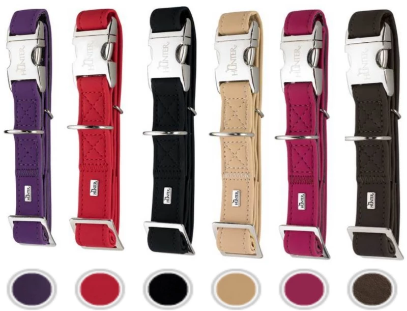 Κολάρο Hunter Halsung Softie Alu-Strong M (2,5cm X 40-55cm) ΚΟΚΚΙΝΟ