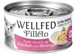 Wellfed Cat Filleto Pure Chicken and Shrimps 70gr