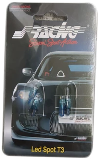 Simoni Racing T3 12V W2x4,6d 1LED ΜΠΛΕ (ΚΑΡΦΩΤΟ ΑΚΑΛΥΚΟ ΓΙΑ ΟΡΓΑΝΑ ΤΑΜΠΛΟ) BLISTER 4ΤΕΜ. SRLT3/4B