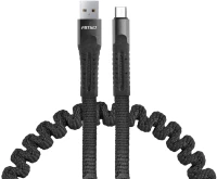 AMIO ΚΑΛΩΔΙΟ ΦΟΡΤΙΣΗΣ ΚΑΙ ΣΥΓΧΡΟΝΙΣΜΟΥ ΣΠΙΡΑΛ USB ΓΙΑ MICRO USB 120cm FullLINK UC-12 AMIO 02529/AM
