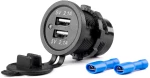AMIO ΠΡΙΖΑ ΜΕ 2 ΘΥΡΕΣ USB 12/24V - 2x5V/2.1A Φ37mmX51mm MOD-04 AMIO 02854/AM
